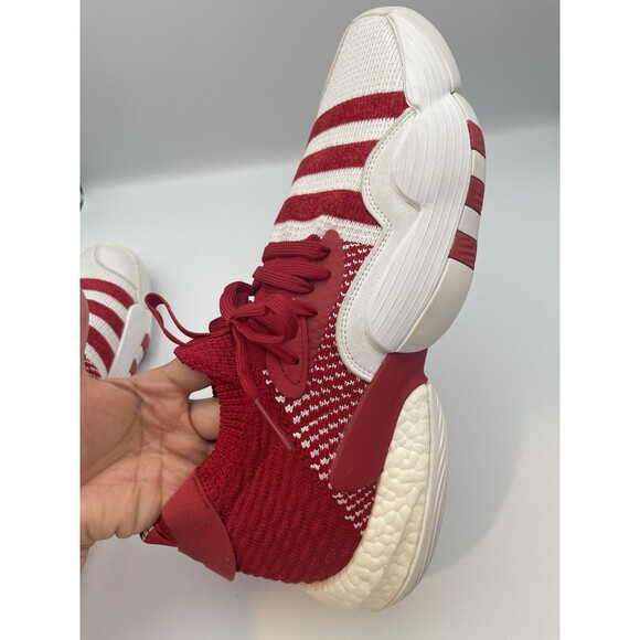 Adidas Trae Young 2 Basketball Shoes Red White Knit Upper Men\'s 14 main image 4